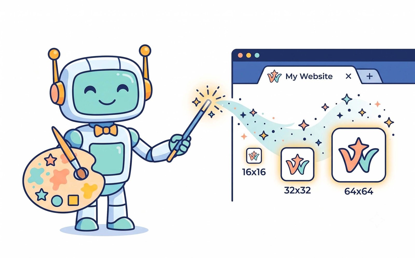 dashboard of the favicon ai generator tool - create icons from text, emojis and images