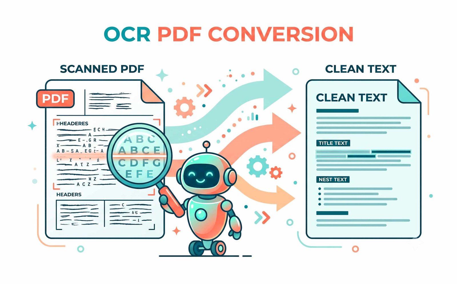 dashboard showing how to convert pdf into text with ocr and make pdf searchable online