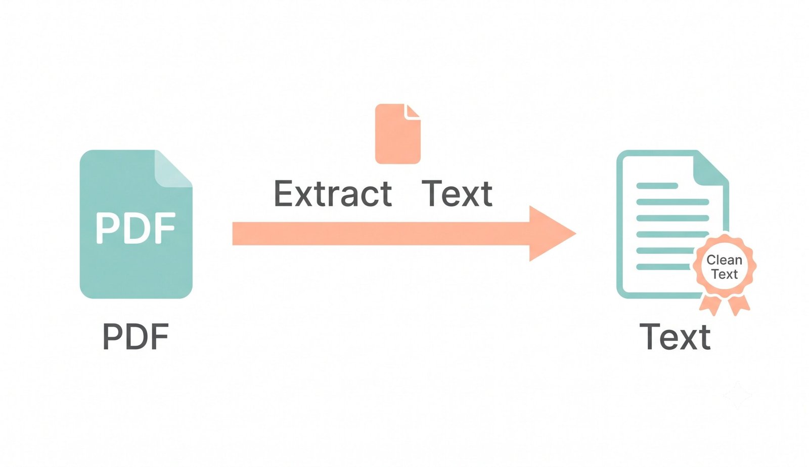 Dashboard illustration showing how to use the free pdf to text converter online