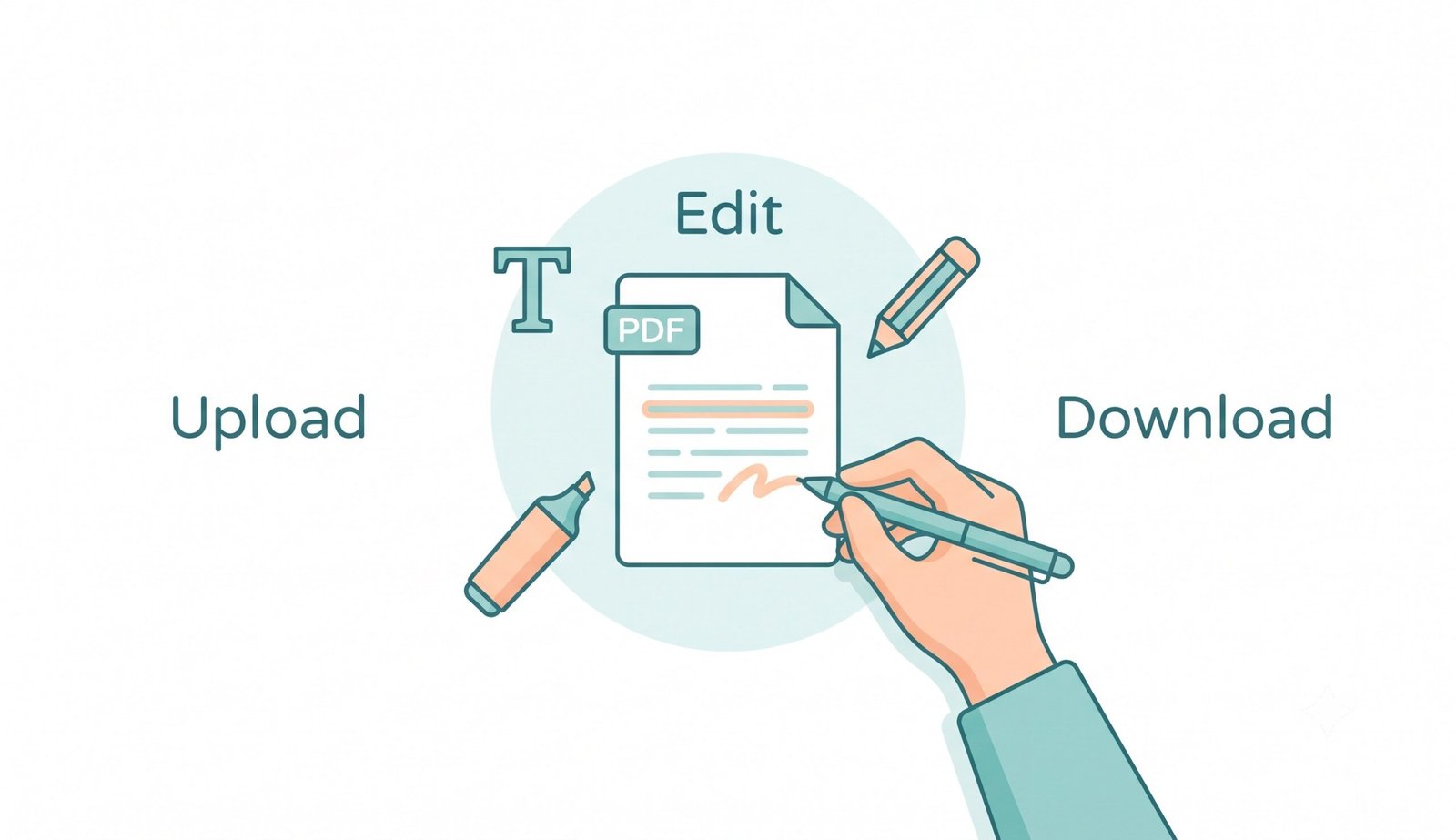 interface of pdf editor offline